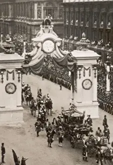 Coronation Procession in Whitehall, London