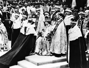 Edwards Prints: Coronation of Queen Elizabeth II, Prince Philip pays homage