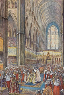 Images Dated 15th May 2017: Coronation of Queen Elizabeth II - Westminster Abbey