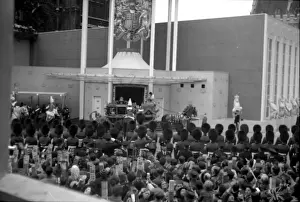 Coronation. Queen Mother enters the Abbey