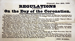 Images Dated 28th February 2007: Coronation Regulations