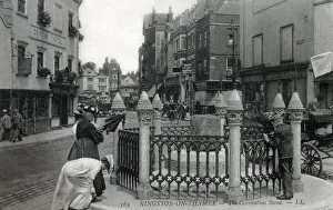 Images Dated 12th February 2021: The Coronation Stone - Kingston upon Thames