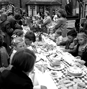 Coronation street party, Walton-on-the-Naze, Essex