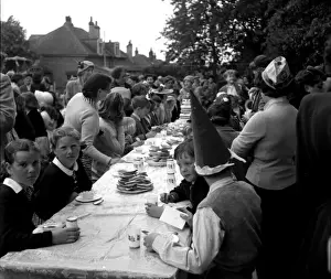 Coronation street party, Walton-on-the-Naze, Essex