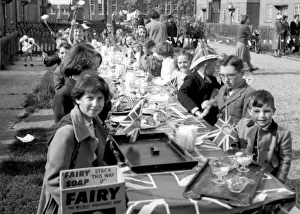 Coronation street party, Walton-on-the-Naze, Essex