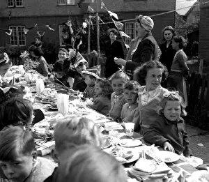 Coronation street party, Walton-on-the-Naze, Essex