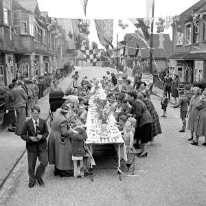 Coronation street party, Walton-on-the-Naze, Essex