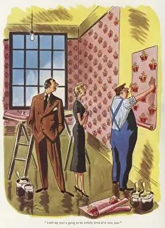 Coronation wallpaper, 1953