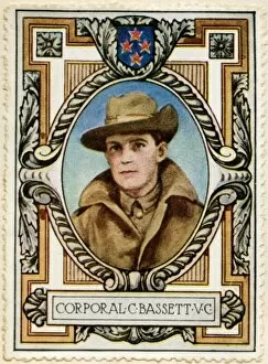 Zealander Collection: Corporal Bassett VC recipient 6 / Stamp