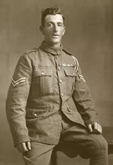 Corporal R Adams, DCM, British soldier, WW1