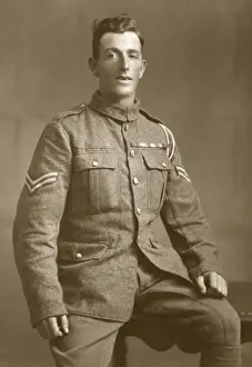 D River Prints: Corporal R Adams, DCM, British soldier, WW1