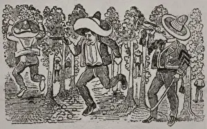 Corrido (Mexican folk song). 1911. Drawing to