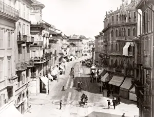 Corso Venezia, shopping street, Milan, Italy