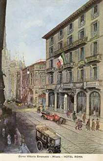 Emanuele Prints: Corso Vittorio Emanuele, Milan - Hotel Roma