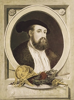 CORTɓ, Hernᮠ(1485-1547). Spanish conqueror of