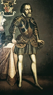 Chapultepec Gallery: CORTɓ, Hernᮠ(1485-1547). Spanish conqueror