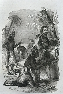 CORTɓ, Hernᮠ(1485-1547). Spanish conqueror of
