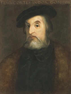 CORTɓ, Hernᮠ(1485-1547). Spanish conqueror of