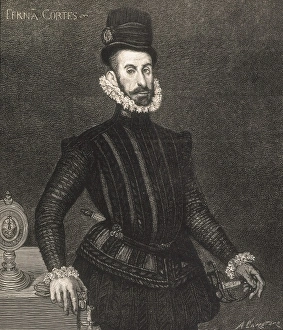 CORTɓ, Hernᮠ(1485-1547). Spanish conqueror of