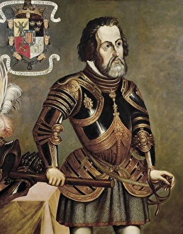 CORTɓ, Hernᮠ(1485-1547). Spanish conqueror of