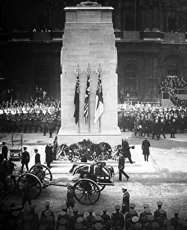 Cenotaph Prints: Cortege of the Unknown Warrior passing the Cenotaph