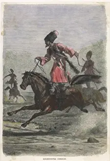 Cossacks Prints: Cossack Stands on Horse