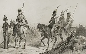 Masson Prints: Cossacks. Engraving, 19th century