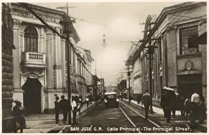 Rican Prints: Costa Rica - San Jose - The Principal Street