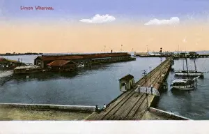 Puerto Prints: Costa Rica - Wharves at Puerto Limon