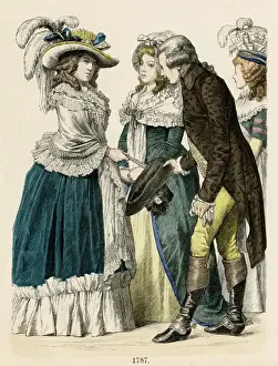 Curled Prints: COSTUME 1787