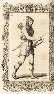 16th Century Prints: Costume of an African man, 16th century