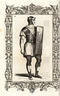 Cuirass Prints: Costume of an ancient Roman centurion
