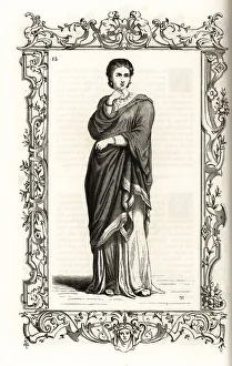 Pallium Prints: Costume of an ancient Roman noblewoman