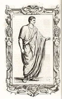 16th Century Prints: Costume of an ancient Roman patrician