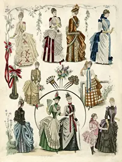 Bustles Prints: Costume August 1886