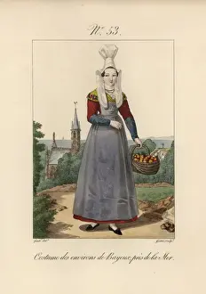 Rosette Prints: Costume of the Bayeux area, near the sea