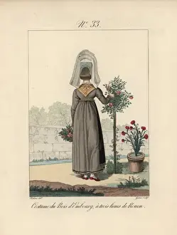 Alsation Prints: Costume of Bois d Embourg Rear view of