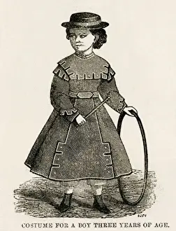 Hoops Prints: Costume for a boy 1867