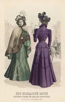Lorgnette Prints: Costume Cape 1898