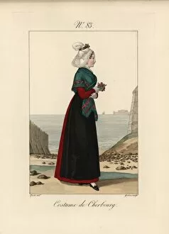 Alsation Gallery: Costume of Cherbourg This young woman appears