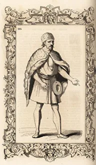 16th Century Prints: Costume of a Dervish, Ottoman Empire, 16th century
