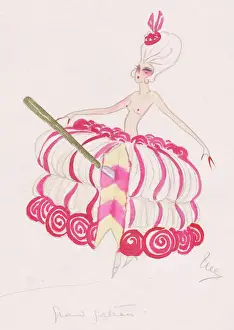 Costume design by Dolly Tree for a birthday cake, 1920s