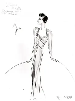 Costume design by Dolly Tree for Ruth Hussey