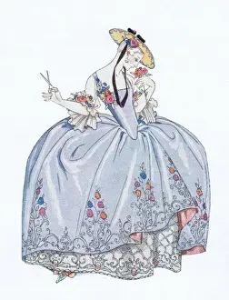 Costume design by Georges Barbier for the Valentino film Mon