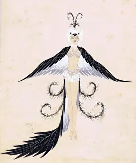 Curti Prints: Costume design by Louis Curti for birds, 1930s