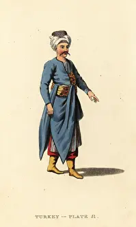 Regency Era Prints: Costume of a domestic servant or Tchocadar, Ottoman Empire
