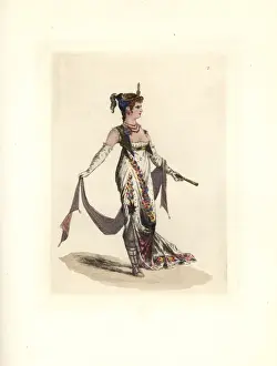 Costume of Egle, merveilleuse in the fashion of 1798