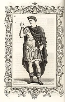 Costume of an emperor of ancient Rome