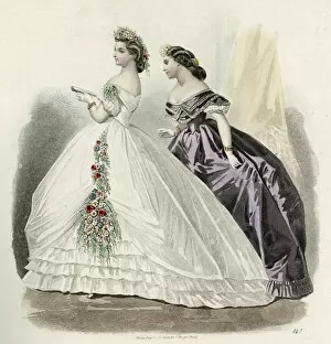 Images Dated 9th August 2016: Costume February 1864