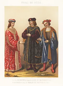 Moulin Prints: Costume of French aristocrats, 16th century